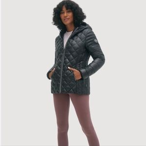 Noize packable quilted hooded jacket nwot Black Size XS